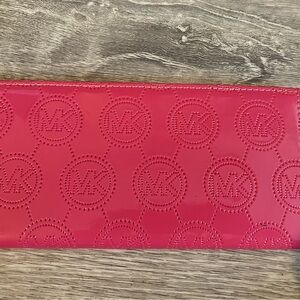 Michael Kors Vibrant Pink Logo Wallet